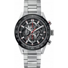 Tag Heuer Carrera Skeleton Black Dial Save Men's Watch CAR201V-BA0766
